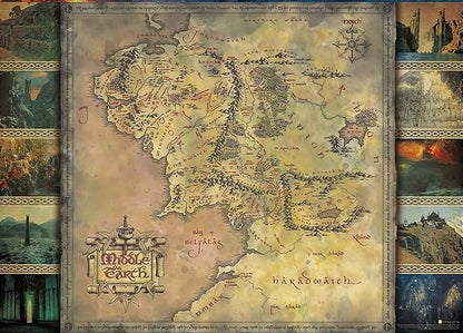 Lord of the Rings - Map, 1000 Piece Puzzle