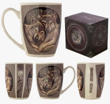 Lisa Parker Loyal Companions Wolf Porcelain Mug