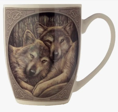 Lisa Parker Loyal Companions Wolf Porcelain Mug