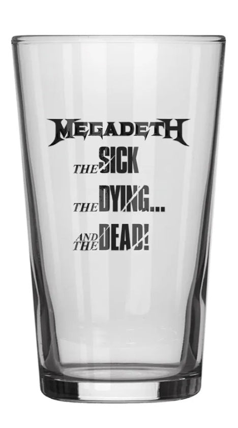 Megadeth - The Sick The Dying and the Dead, Beer Glass