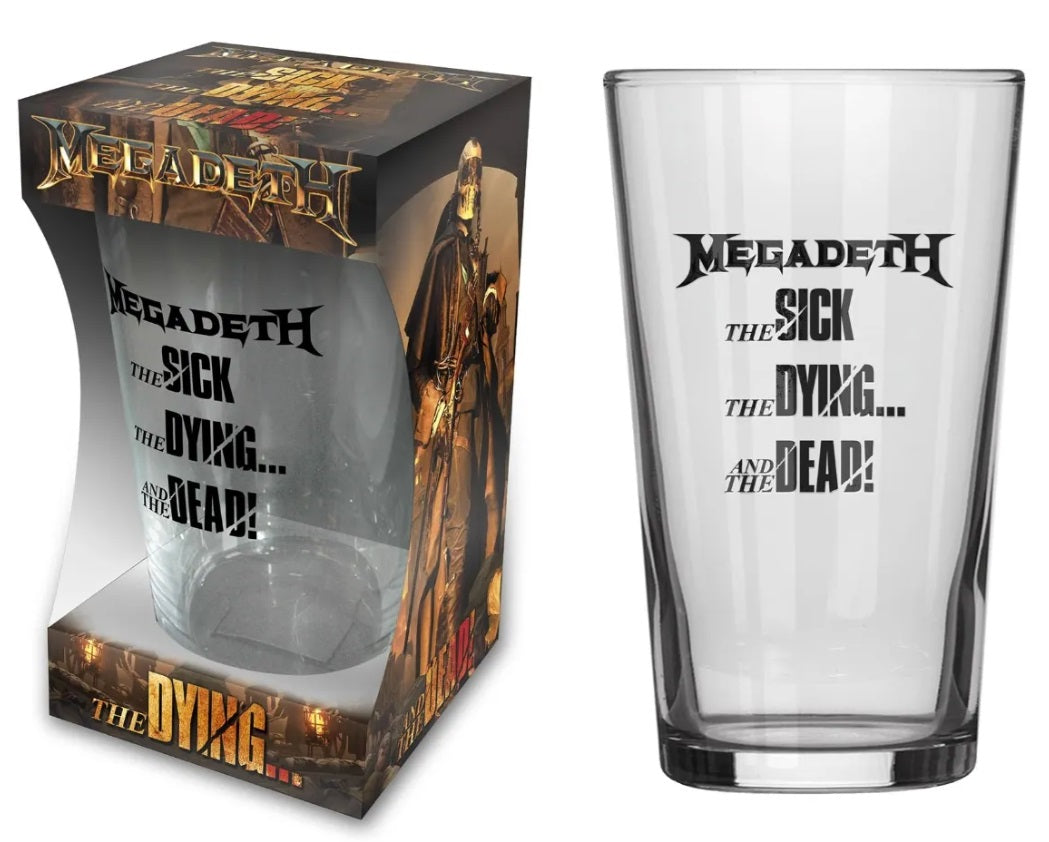 Megadeth - The Sick The Dying and the Dead, Beer Glass
