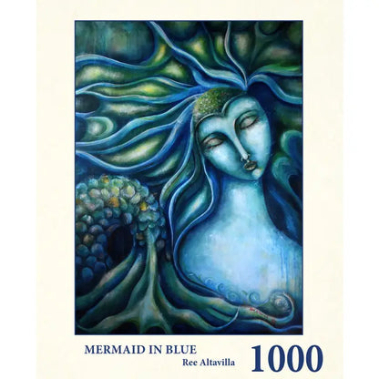 Mermaid in Blue by Ree Altavilla, 1000 Piece Puzzle
