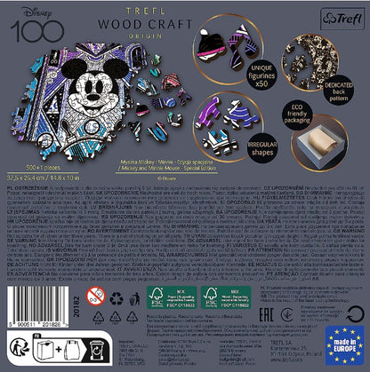 Disney's Mickey & Minnie Mouse - Wood Craft 500 +1 Piece Wooden Puzzle