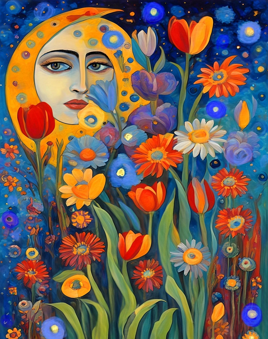 Moon Garden by Nicholas Vardaxis, 1000 Piece Puzzle