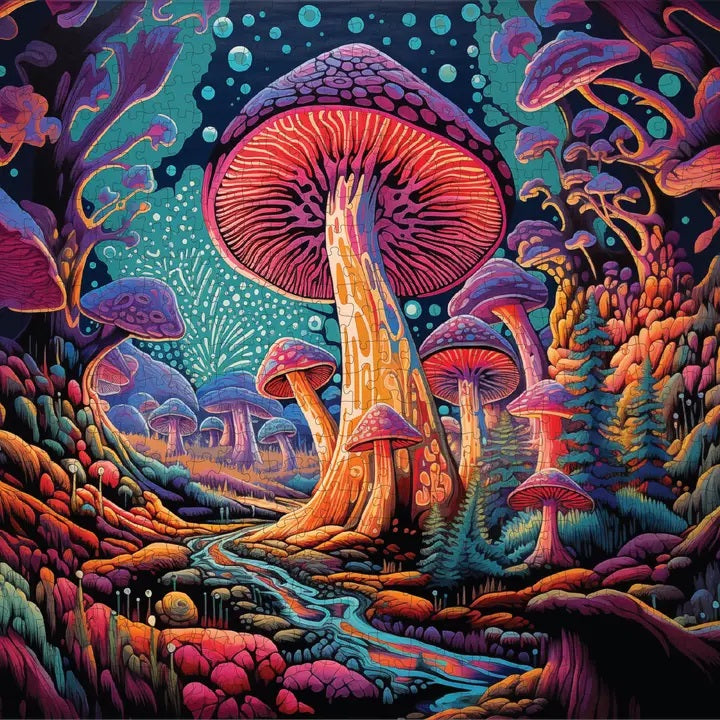 Mystical Mushrooms, 1000 Piece Puzzle