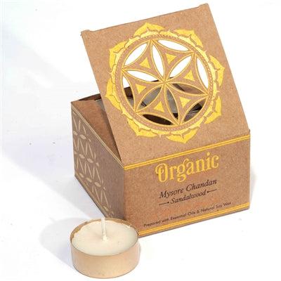 Organic Goodness Tealight Candle - Sandalwood