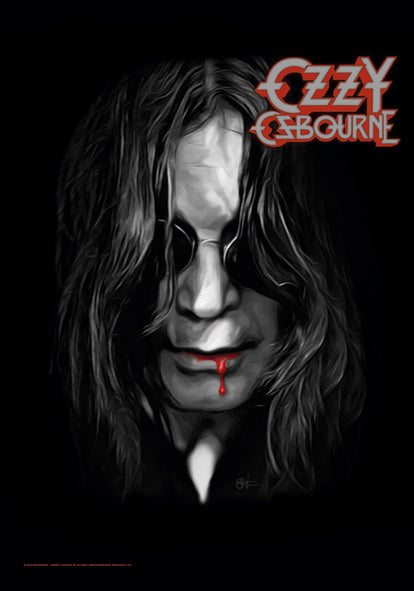 Ozzy Osbourne – Blood Lips, Textile Poster