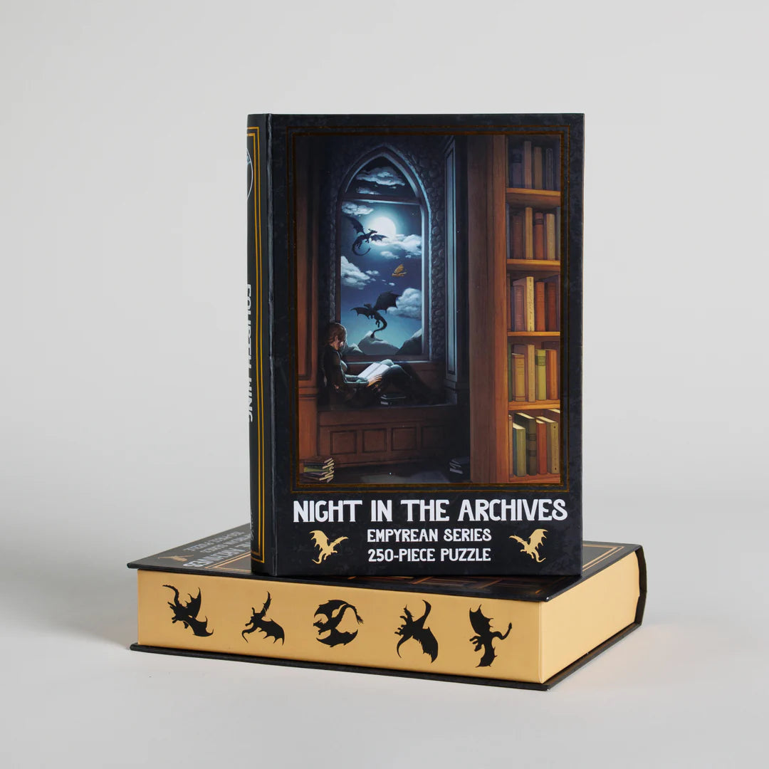 Night in the Archives Keepsake Puzzle | Fourth Wing, Art by Vess Arkwright, 250 Piece Puzzle
