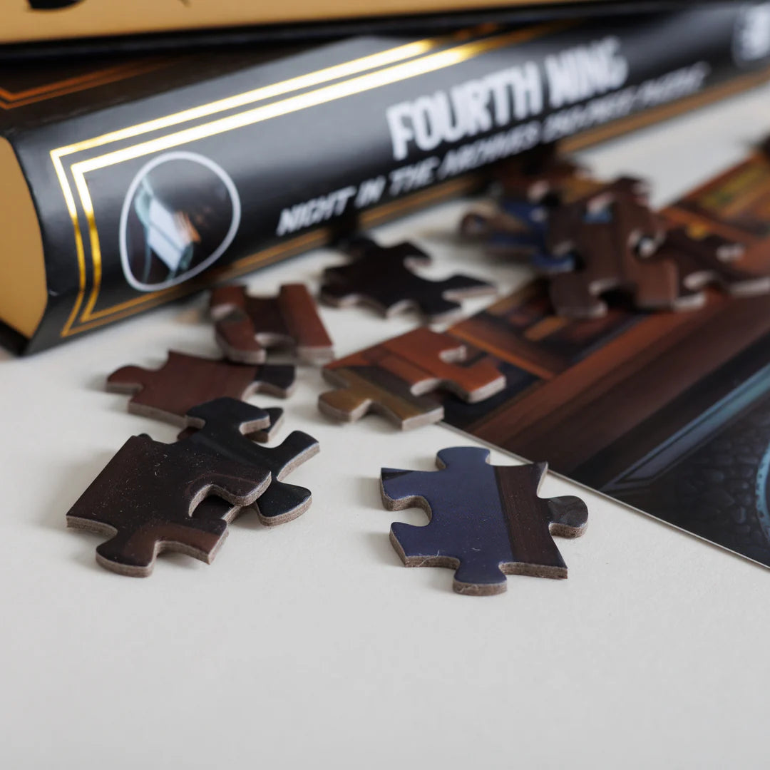 Night in the Archives Keepsake Puzzle | Fourth Wing, Art by Vess Arkwright, 250 Piece Puzzle