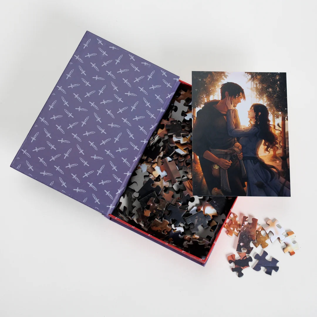 Evie & Villain Keepsake Puzzle | Assistant To the Villain Art by Vess Arkwright, 250 Piece Puzzle