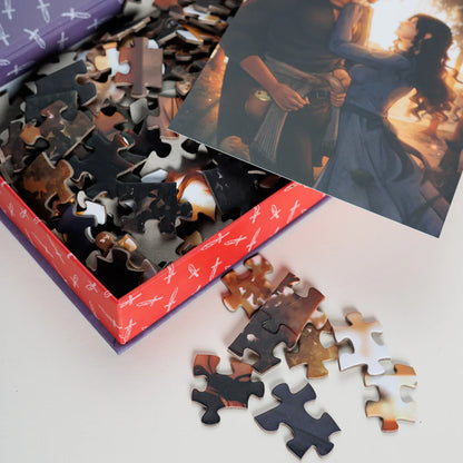 Evie & Villain Keepsake Puzzle | Assistant To the Villain Art by Vess Arkwright, 250 Piece Puzzle