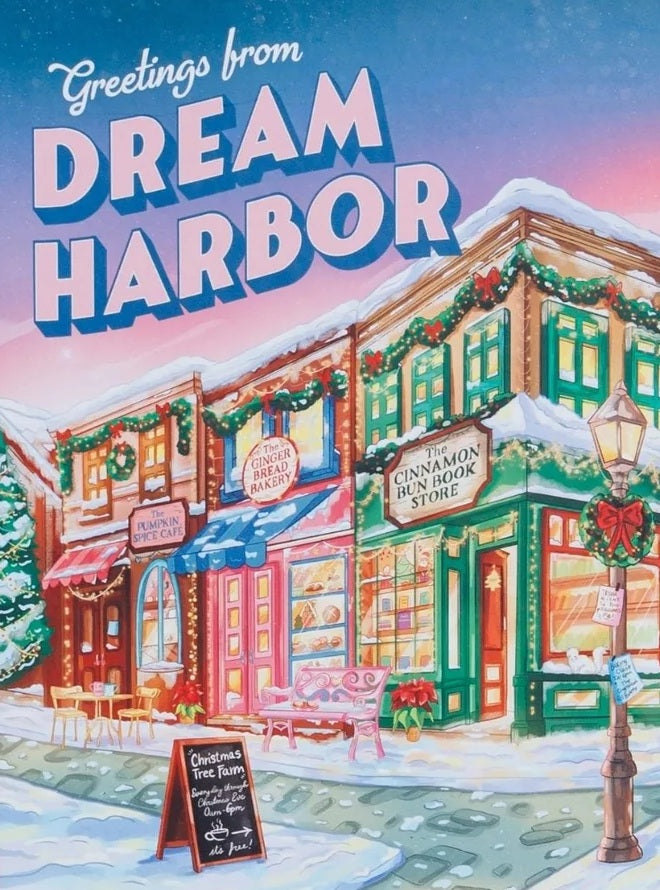 Holidays on Main Street by Mireia Martínez - Dream Harbor, 250 Piece Keepsake Puzzle