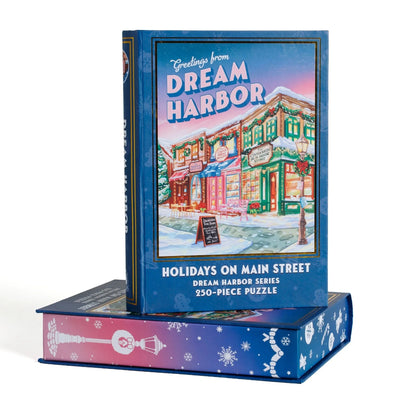 Holidays on Main Street by Mireia Martínez - Dream Harbor, 250 Piece Keepsake Puzzle