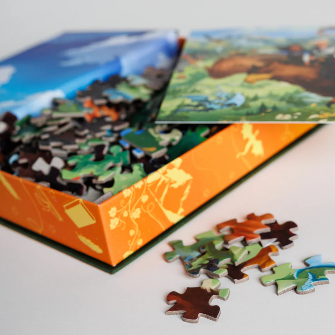 Tea You in the Skies Keepsake Puzzle | Tomes & Tea Art by Eilene Huang, 250 Piece Puzzle
