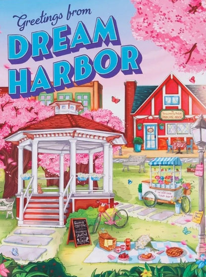 Springtime in the Square by Mireia Martinez - Dream Harbor, 250 Piece Keepsake Puzzle