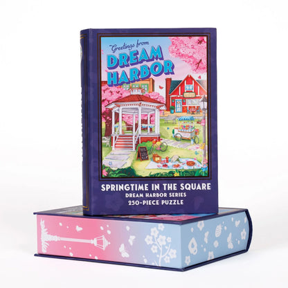 Springtime in the Square by Mireia Martinez - Dream Harbor, 250 Piece Keepsake Puzzle