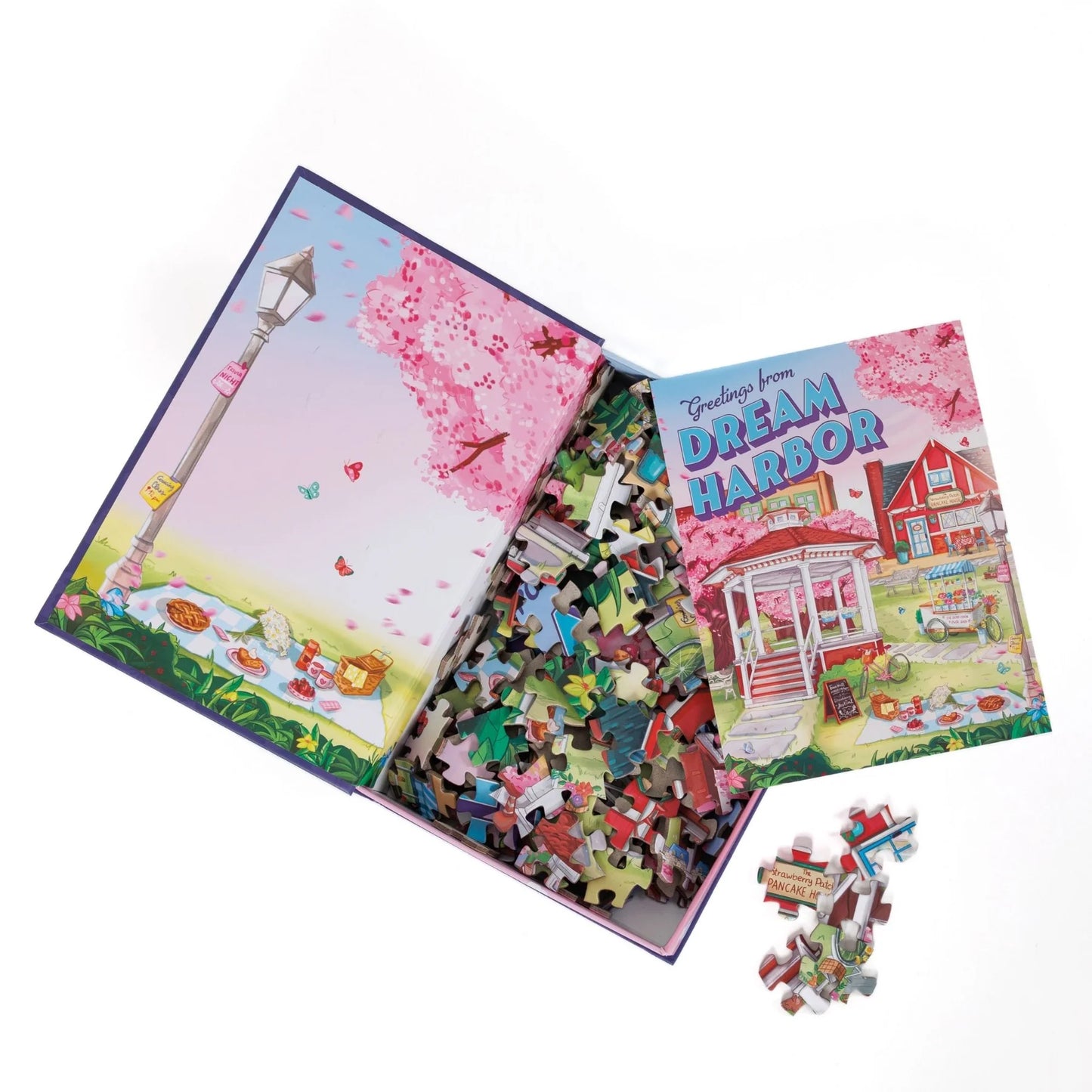 Springtime in the Square by Mireia Martinez - Dream Harbor, 250 Piece Keepsake Puzzle