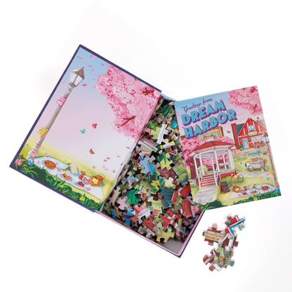 Springtime in the Square by Mireia Martinez - Dream Harbor, 250 Piece Keepsake Puzzle
