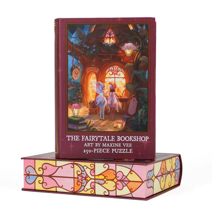 The Fairytale Bookshop Keepsake Puzzle by Maxine Vee, 250 Piece Puzzle