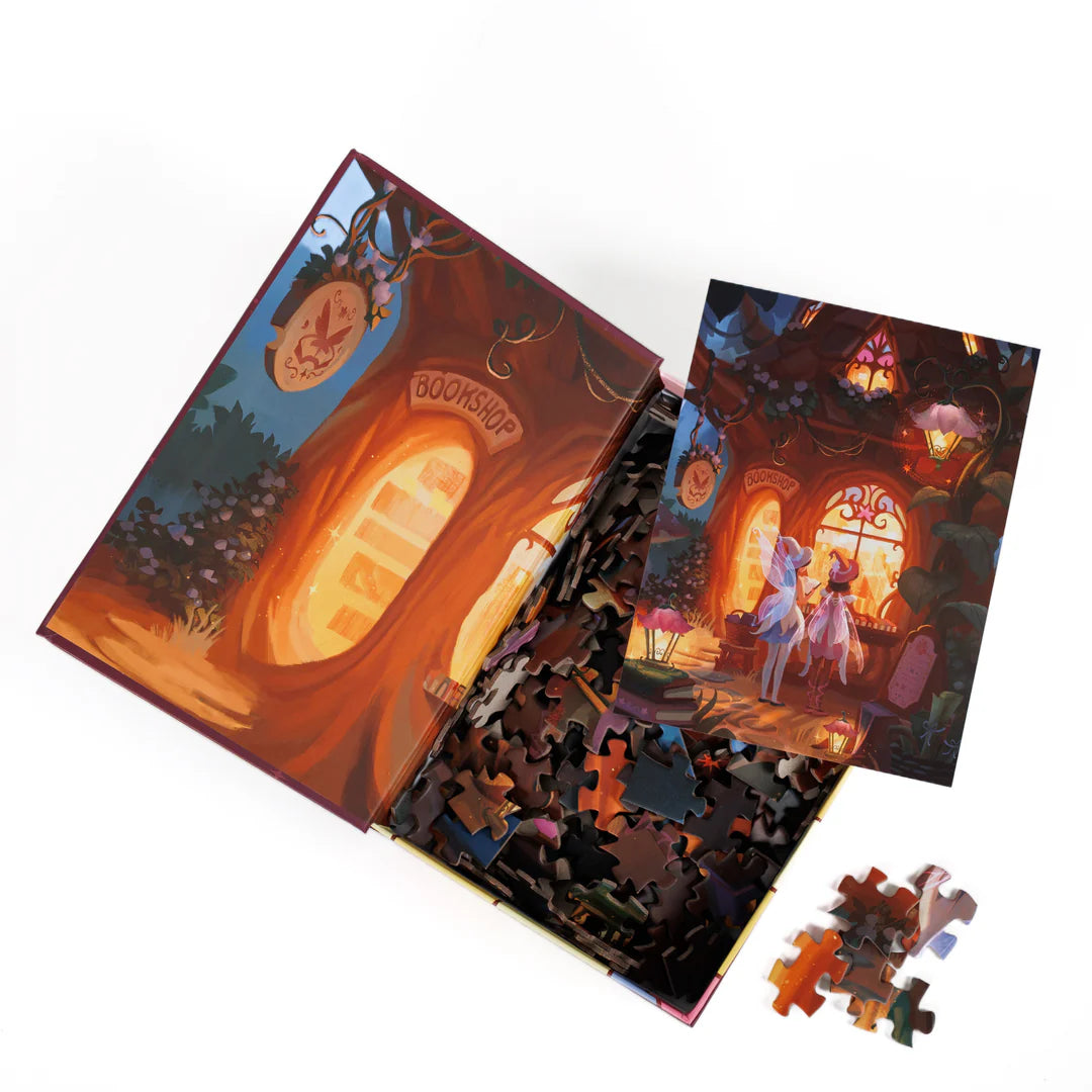 The Fairytale Bookshop Keepsake Puzzle by Maxine Vee, 250 Piece Puzzle