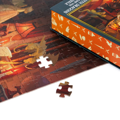 Drafting With Dragons Keepsake Puzzle by Maxine Vee, 250 Piece Puzzle