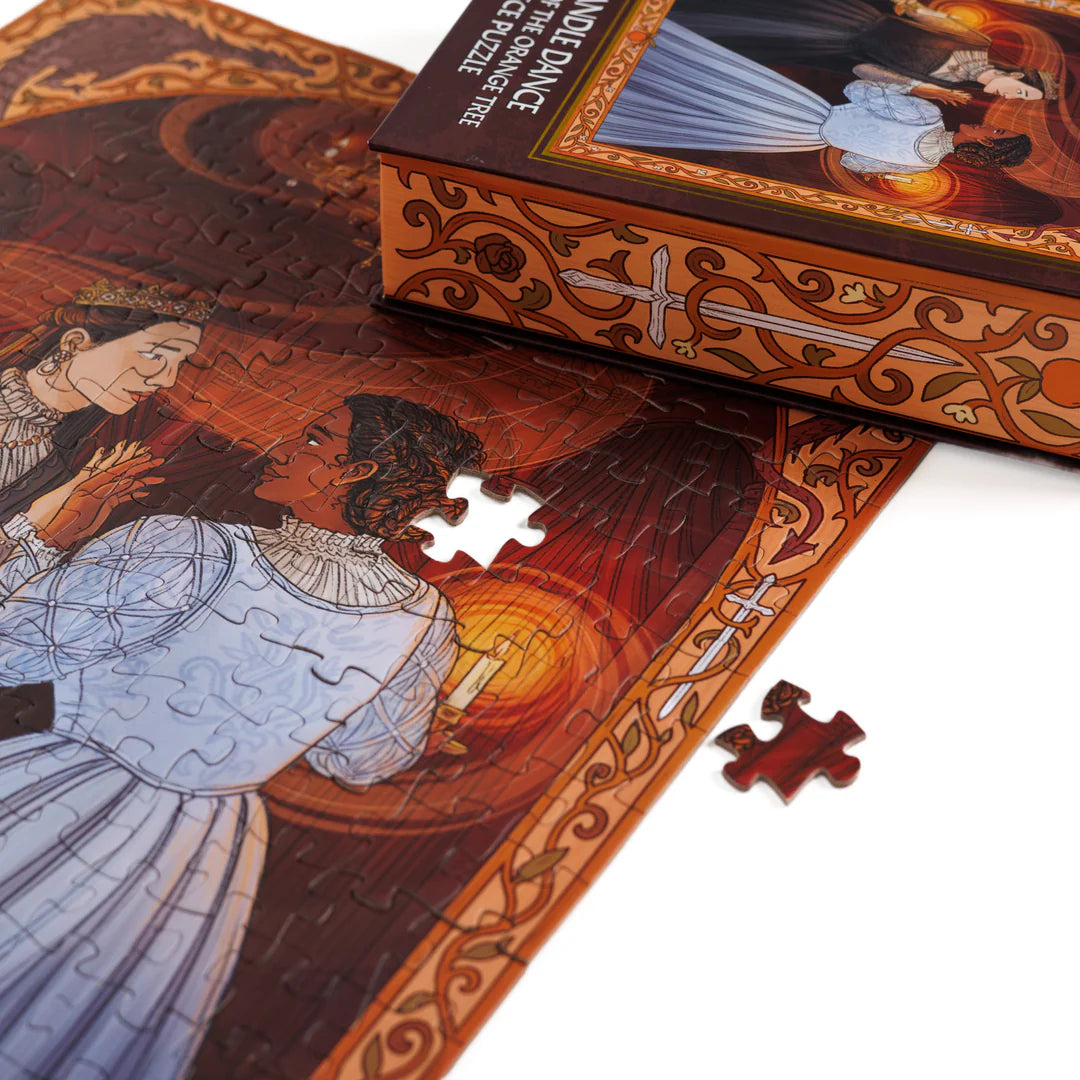 The Candle Dance Keepsake Puzzle | Priory of the Orange Tree by Laya Rose, 250 Piece puzzle