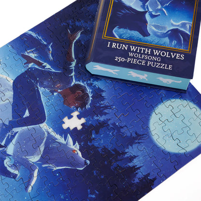 I Run With Wolves Keepsake Puzzle | Green Creek by Alessia Trunfio, 250 Piece Puzzle