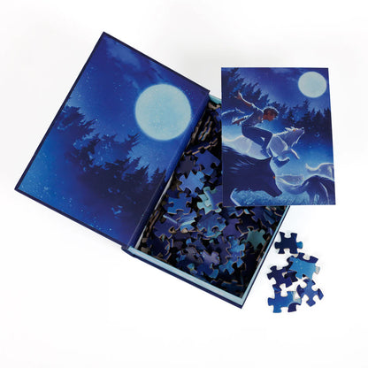 I Run With Wolves Keepsake Puzzle | Green Creek by Alessia Trunfio, 250 Piece Puzzle