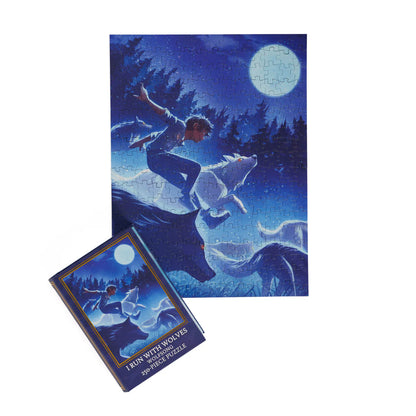 I Run With Wolves Keepsake Puzzle | Green Creek by Alessia Trunfio, 250 Piece Puzzle