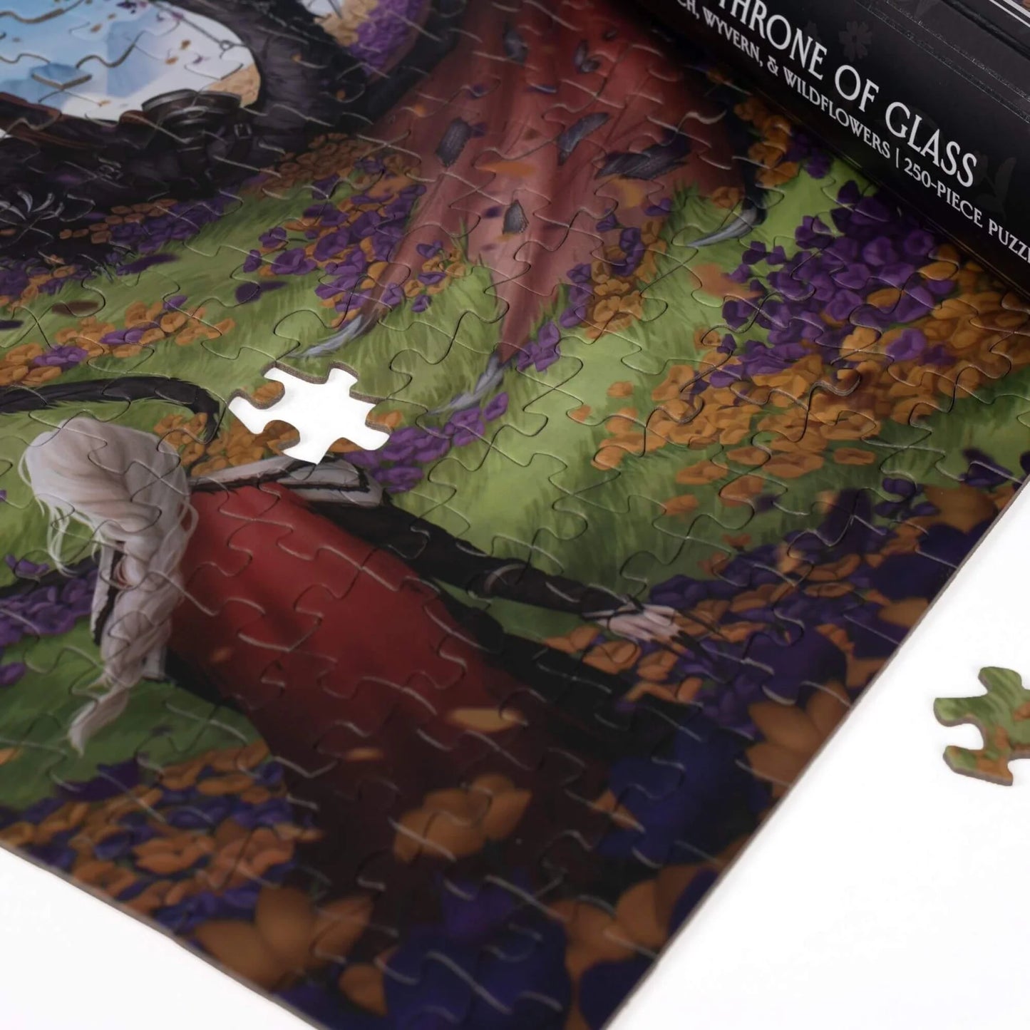 Witch, Wyvern & Wildflowers by Caitlin Hoseck - Throne of Glass, 250 Piece Keepsake Puzzle