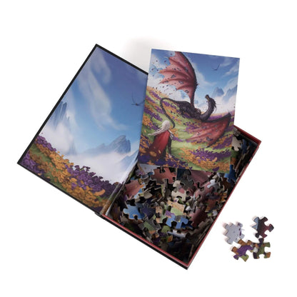 Witch, Wyvern & Wildflowers by Caitlin Hoseck - Throne of Glass, 250 Piece Keepsake Puzzle