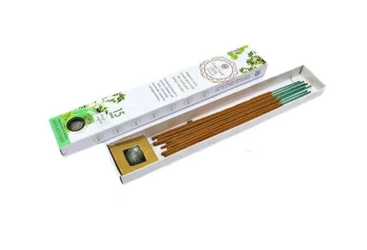 Gemstone Incense Good Luck - Stick Incense with Green Aventurine