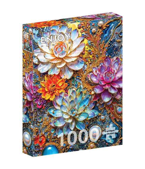 Pearlescent Waterlilies from Ivaylo Ivanov, 1000 Piece Puzzle