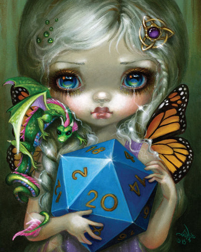 Jasmine Becket-Griffith's "20 Sided Dice Fairy" Goliath Coin