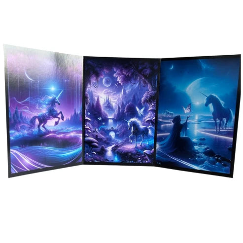 Triptych Unicorn Card