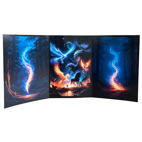 Triptych Beasts Gathering Card