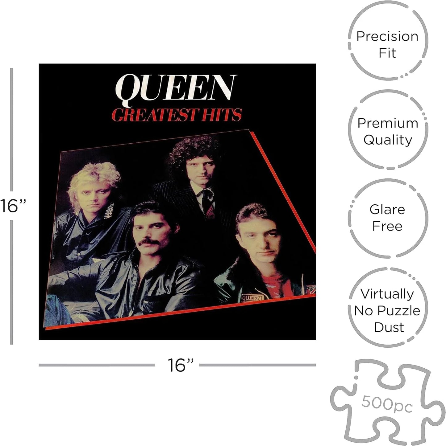 Queen - Greatest Hits, 500 Piece Puzzle