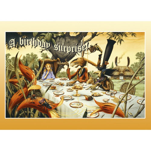 At the March Hare's Table by Rodney Matthews, Greeting Card