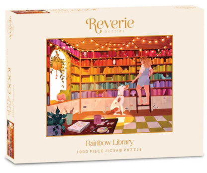 Rainbow Library by Sydney Dean, 1000 Piece Puzzle