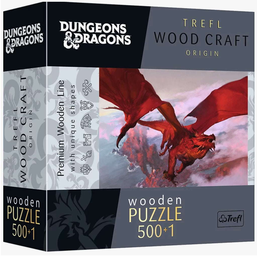 Dungeons & Dragons: Ancient Red Dragon, 500 + 1 Wooden Puzzle