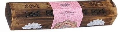 Wooden Incense Box including 10 Incense Sticks