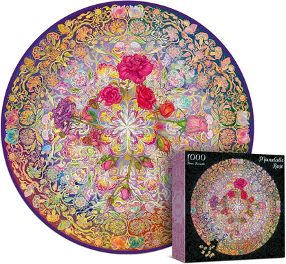 Mandalic Rose, 1000 Piece Puzzle