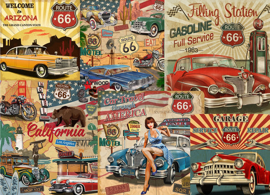 Historic Route 66 by Axe Pop, 1000 Piece Puzzle