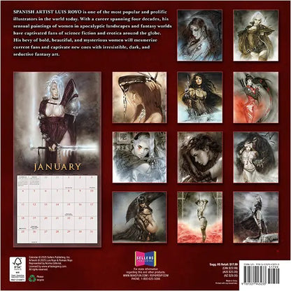 The Fantasy Art of Royo, 2026 Wall Calendar