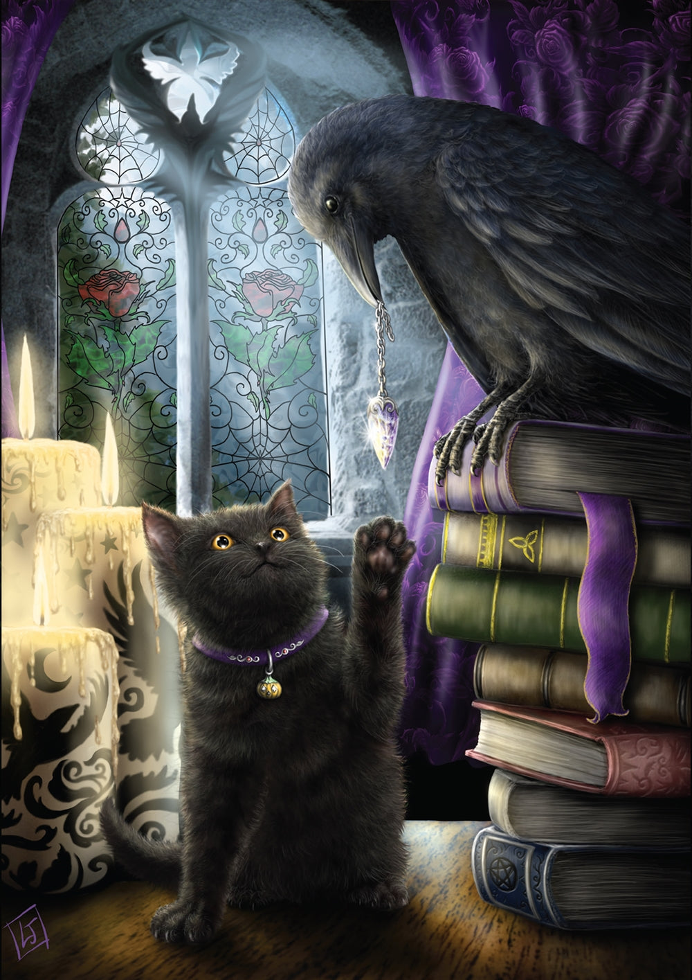 Familiarity by SheBlackDragon, Greeting Card