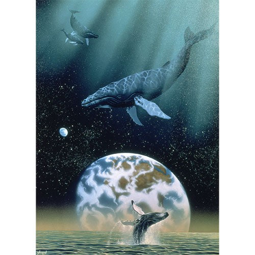 Whale Song by Schim Schimmel, Greeting Card