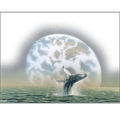 Whale Song by Schim Schimmel, Greeting Card