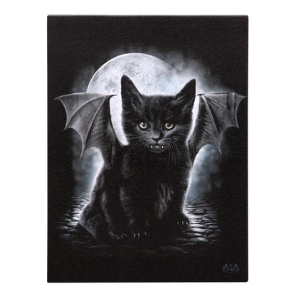 Bat Cat by Spiral, Canvas Print