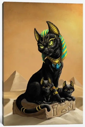 Bastet by Stanley Morrison, Canvas Print