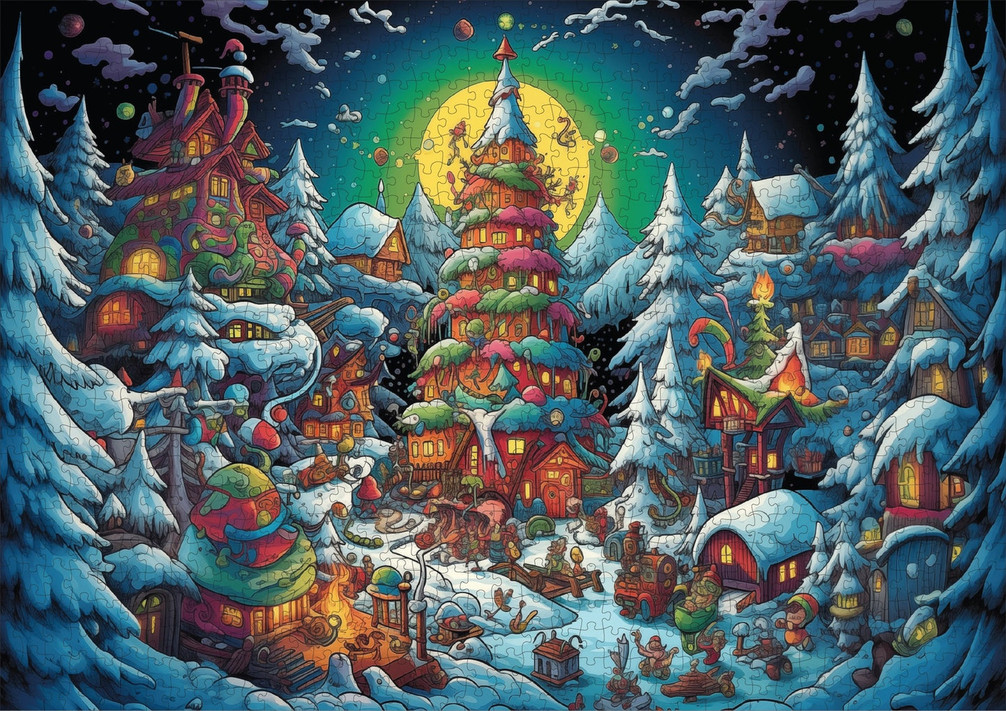 Snowflake Square, 1000 Piece Puzzle